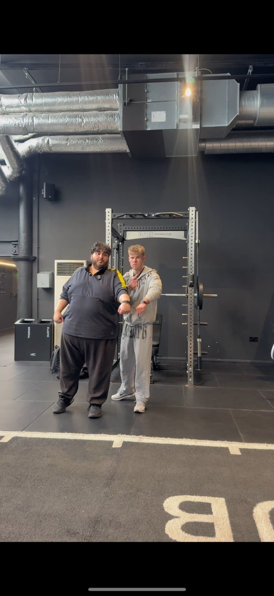 Sam McCarthy and Daud Butt training together with their WHOOP